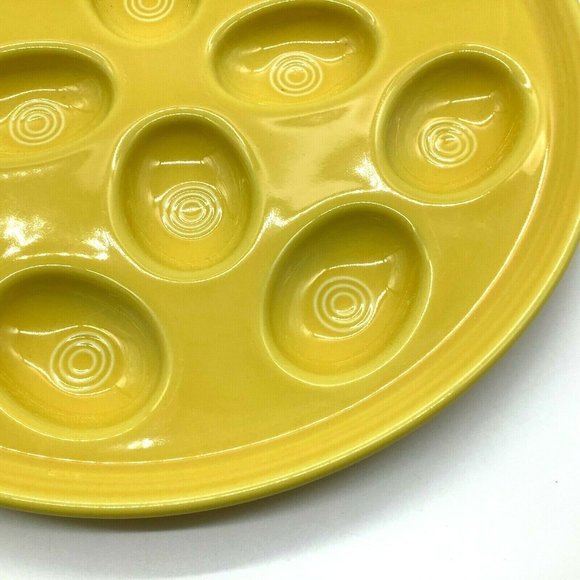 Fiesta Yellow Egg Platter - Picture 6 of 11
